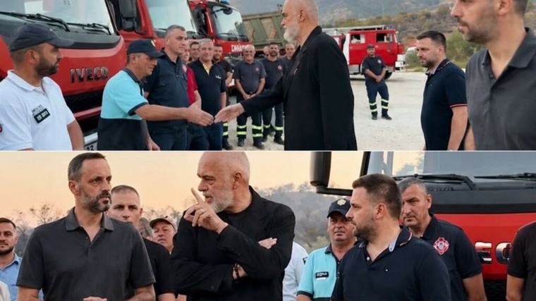 “Çfarë s’na vret na bën më të fortë”/ Kryeministri Rama takon banorët pas flakëve në Himarë